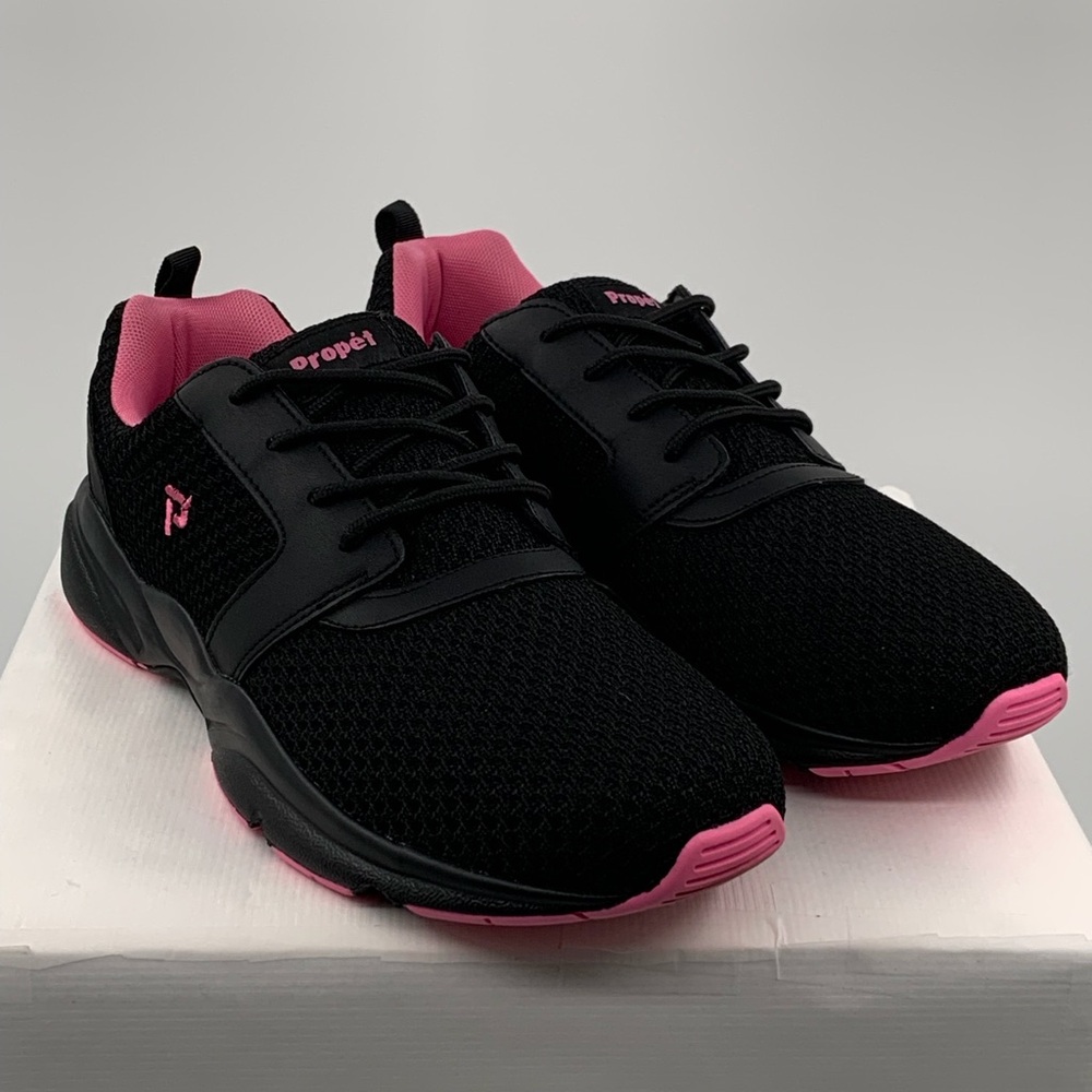 NWT NIB Propet Women’s Stability X Sneaker Black Sneakers Shoes